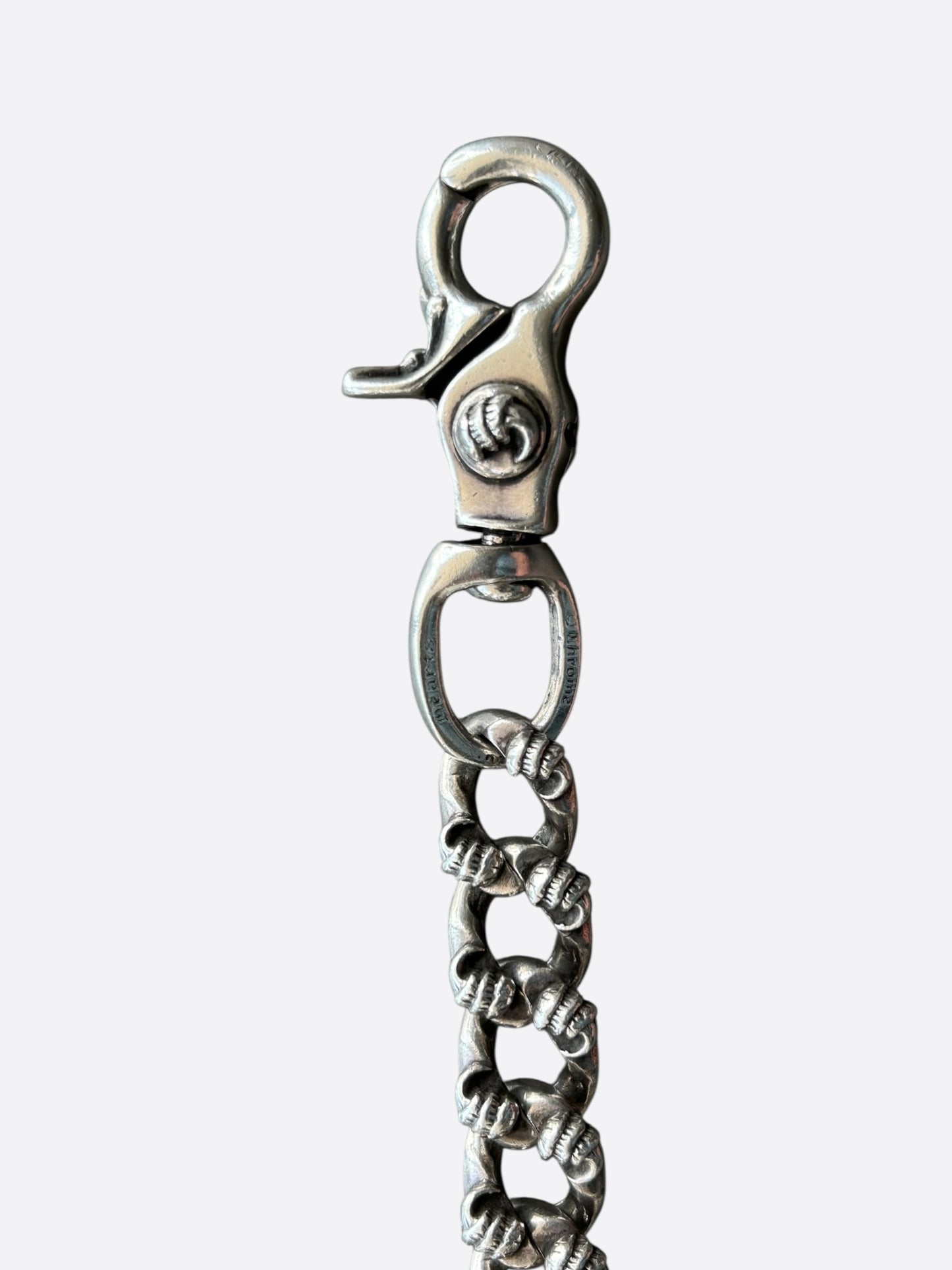 Chrome Hearts Silver Claw Cuban Wallet Chain