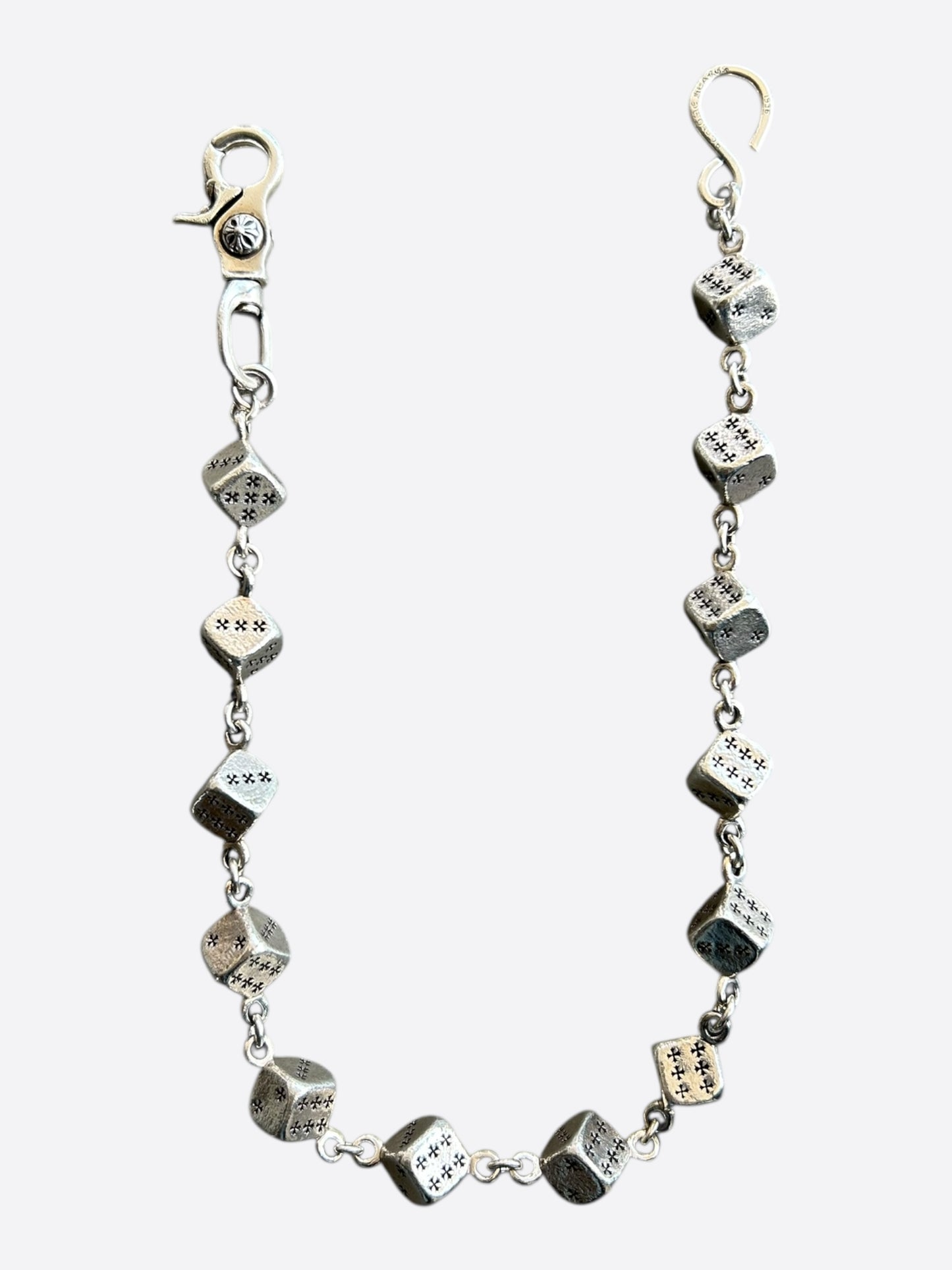 Chrome Hearts Silver Dice Wallet Chain