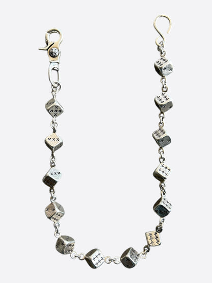 Chrome Hearts Silver Dice Wallet Chain