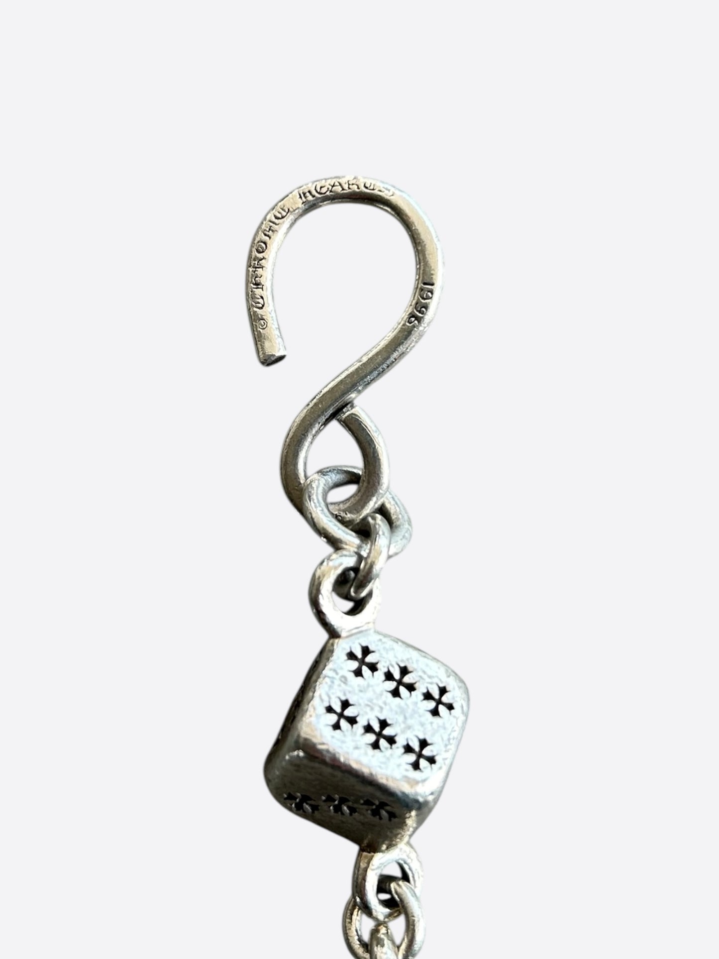 Chrome Hearts Silver Dice Wallet Chain