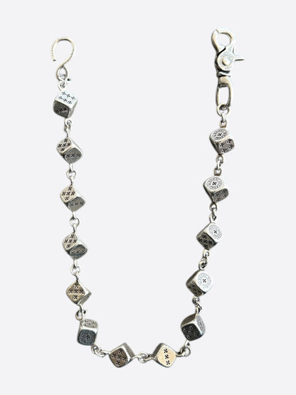 Chrome Hearts Silver Dice Wallet Chain