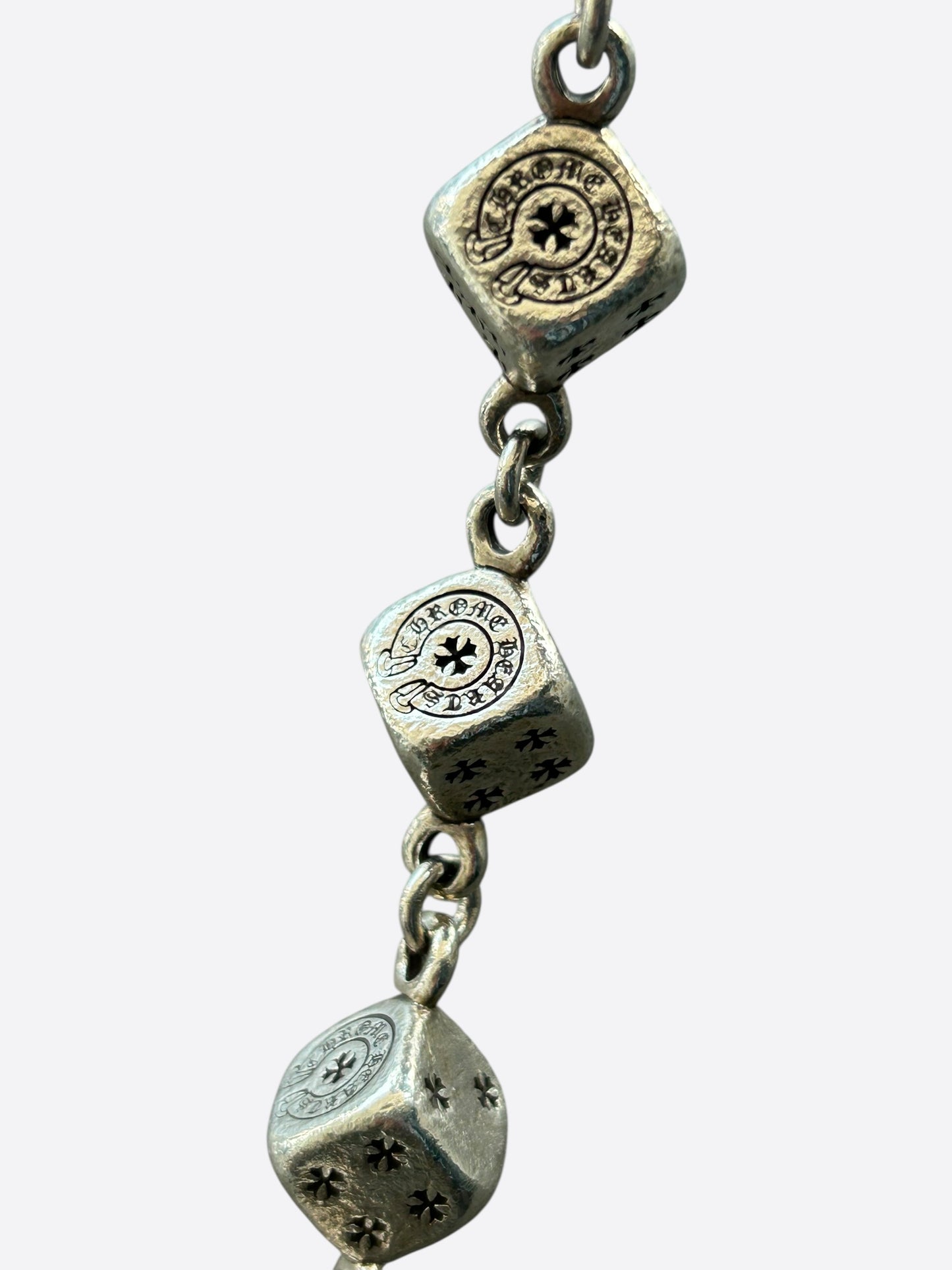 Chrome Hearts Silver Dice Wallet Chain