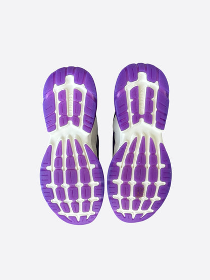 Amiri White & Purple Bones Runners