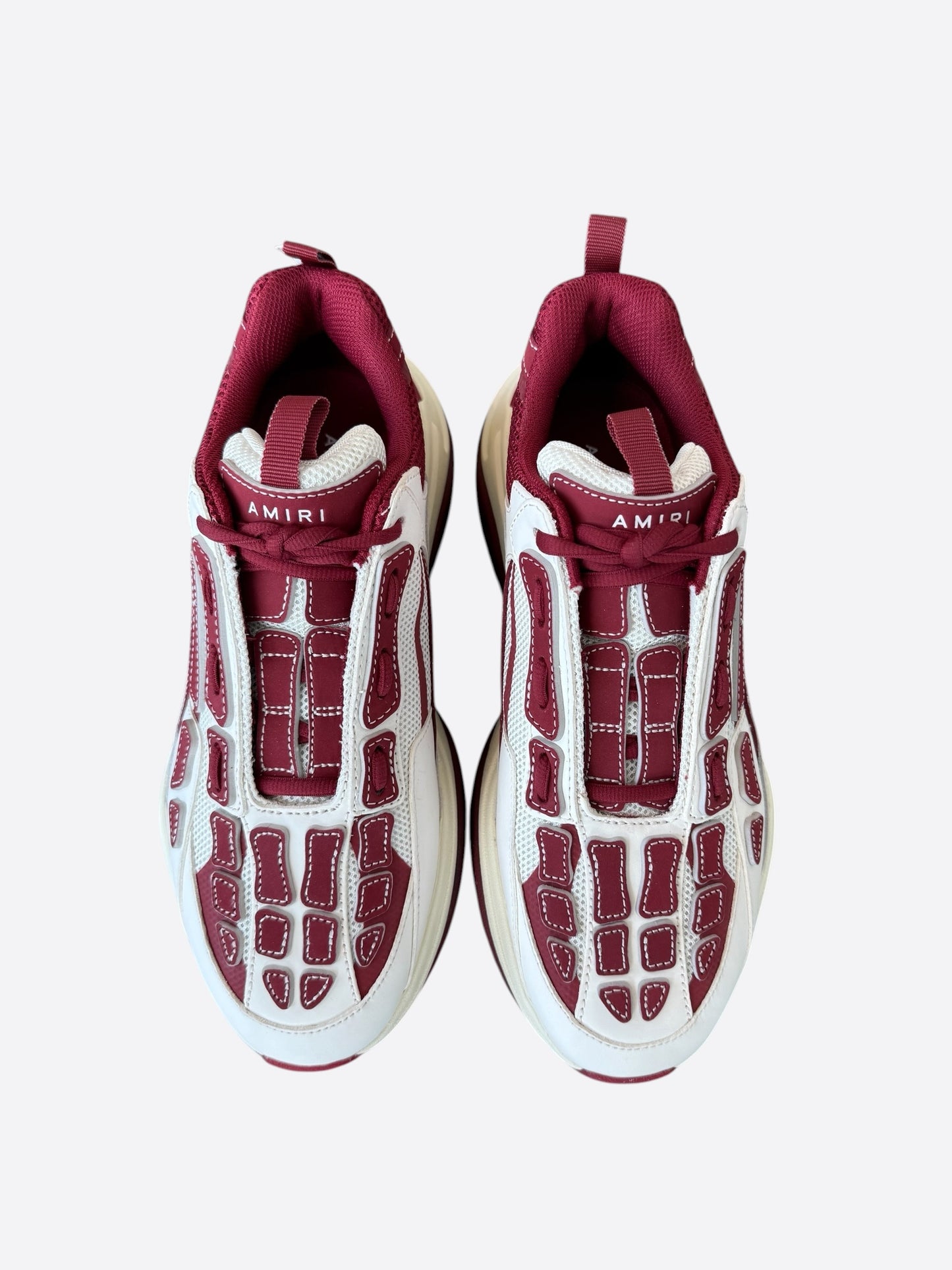Amiri White & Red Bones Runners