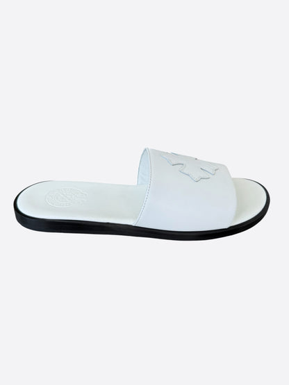Chrome Hearts White Cross Patch Slides