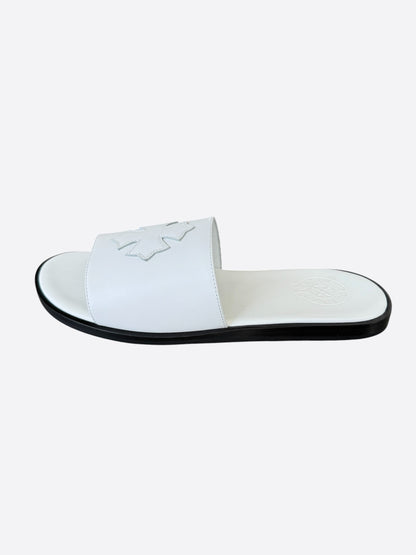 Chrome Hearts White Cross Patch Slides