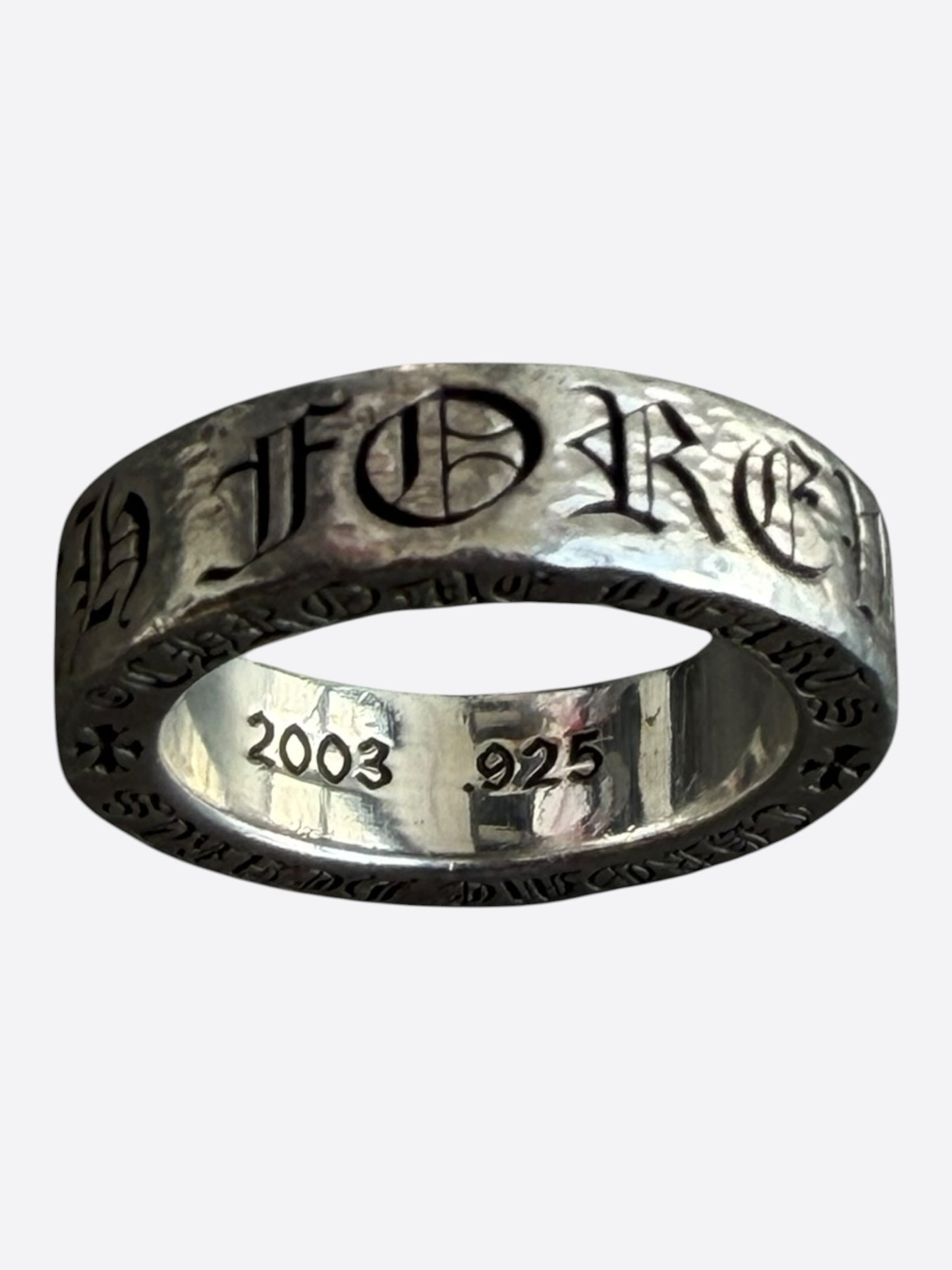 Chrome Hearts Silver Forever Ring