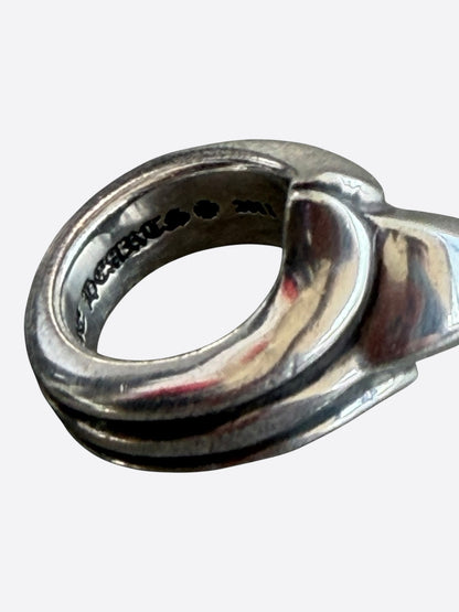 Chrome Hearts Silver Pyramid Stud Ring