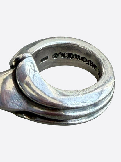 Chrome Hearts Silver Pyramid Stud Ring