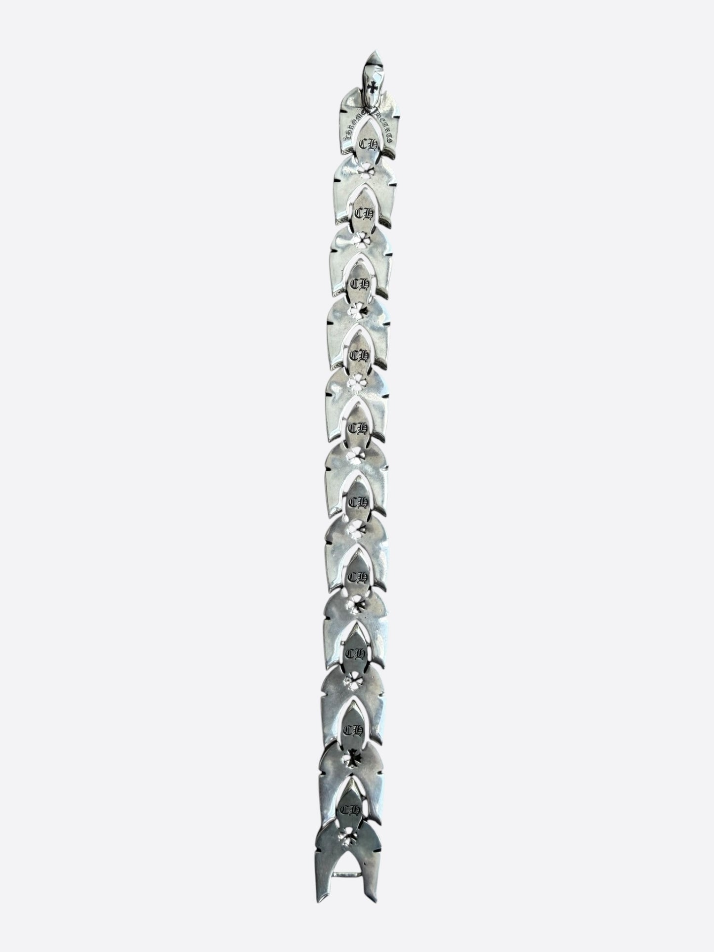 Chrome Hearts Silver Fleur Link Bracelet
