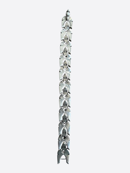 Chrome Hearts Silver Fleur Link Bracelet