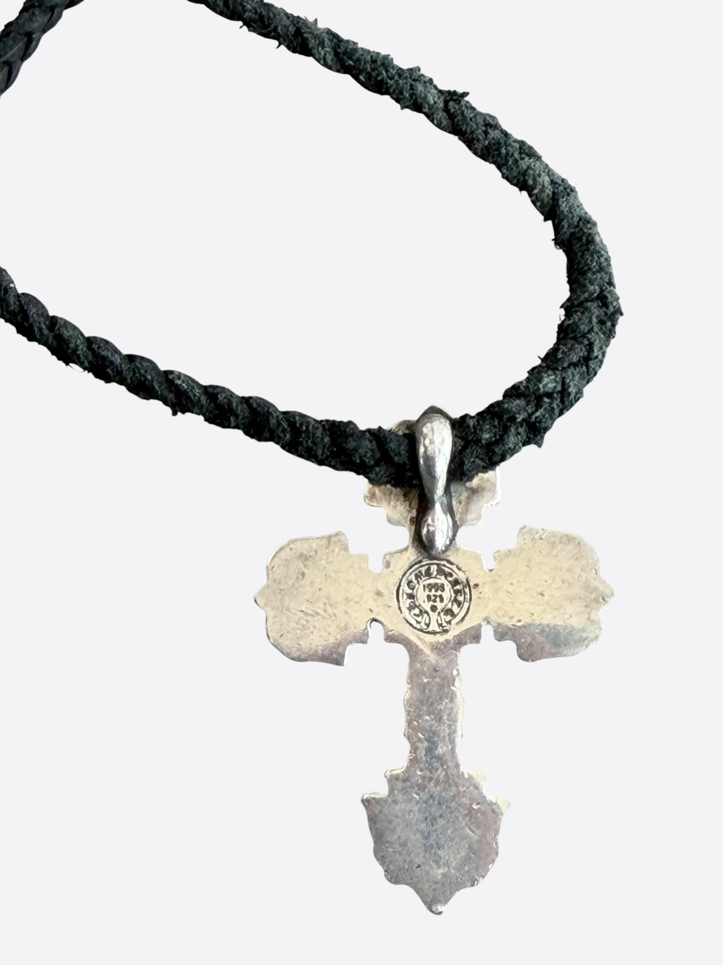 Chrome Hearts Silver Filigree Cross Necklace