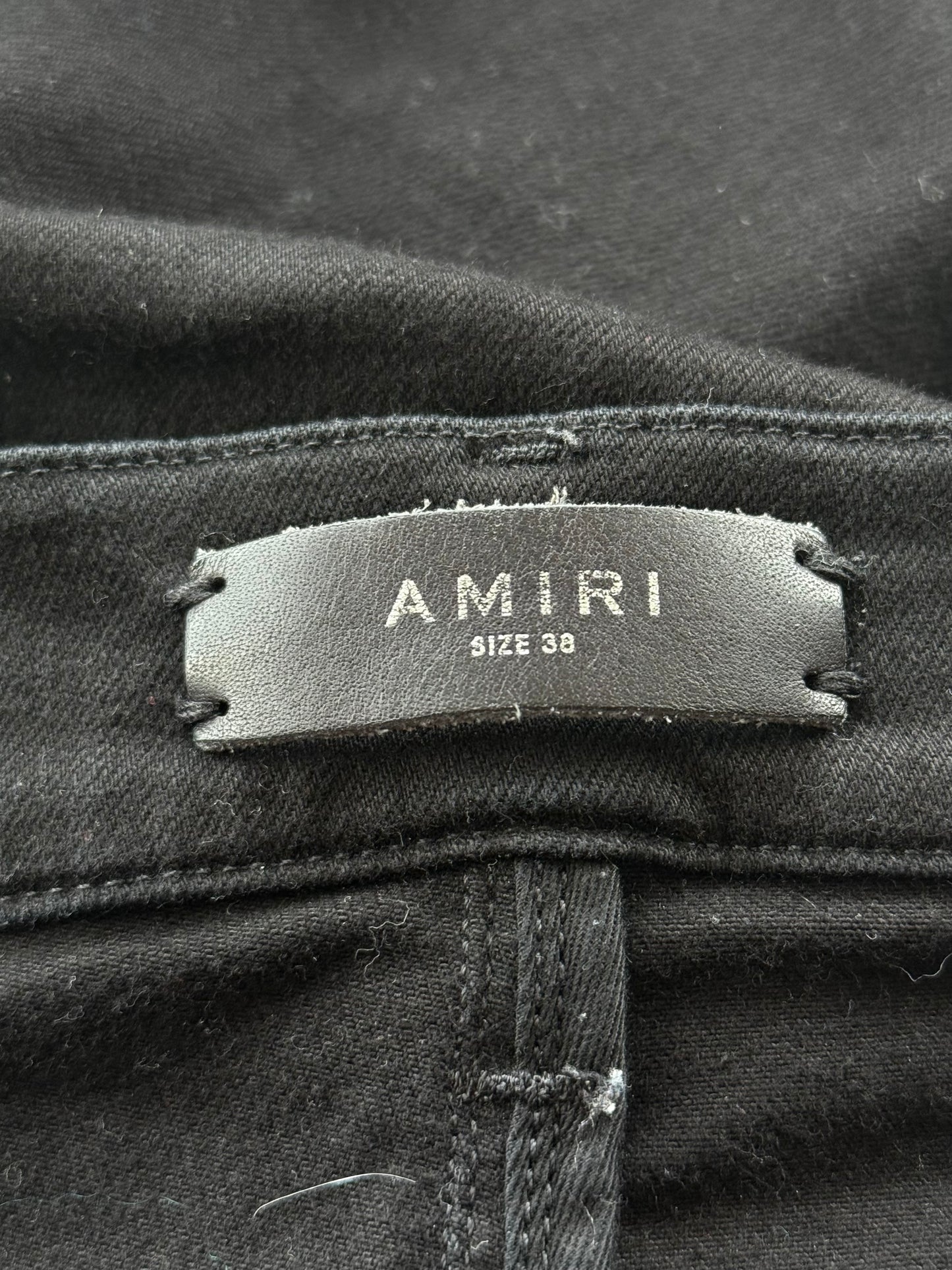 Amiri Black & Brown Patch MX1 Jeans