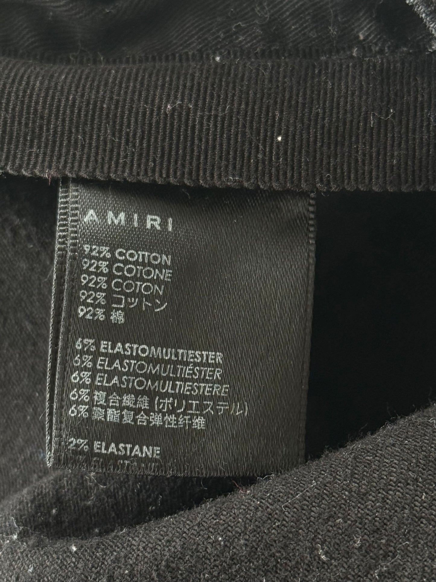 Amiri Black & Brown Patch MX1 Jeans