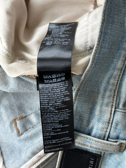 Amiri Indigo & Leopard Patch MX1 Jeans