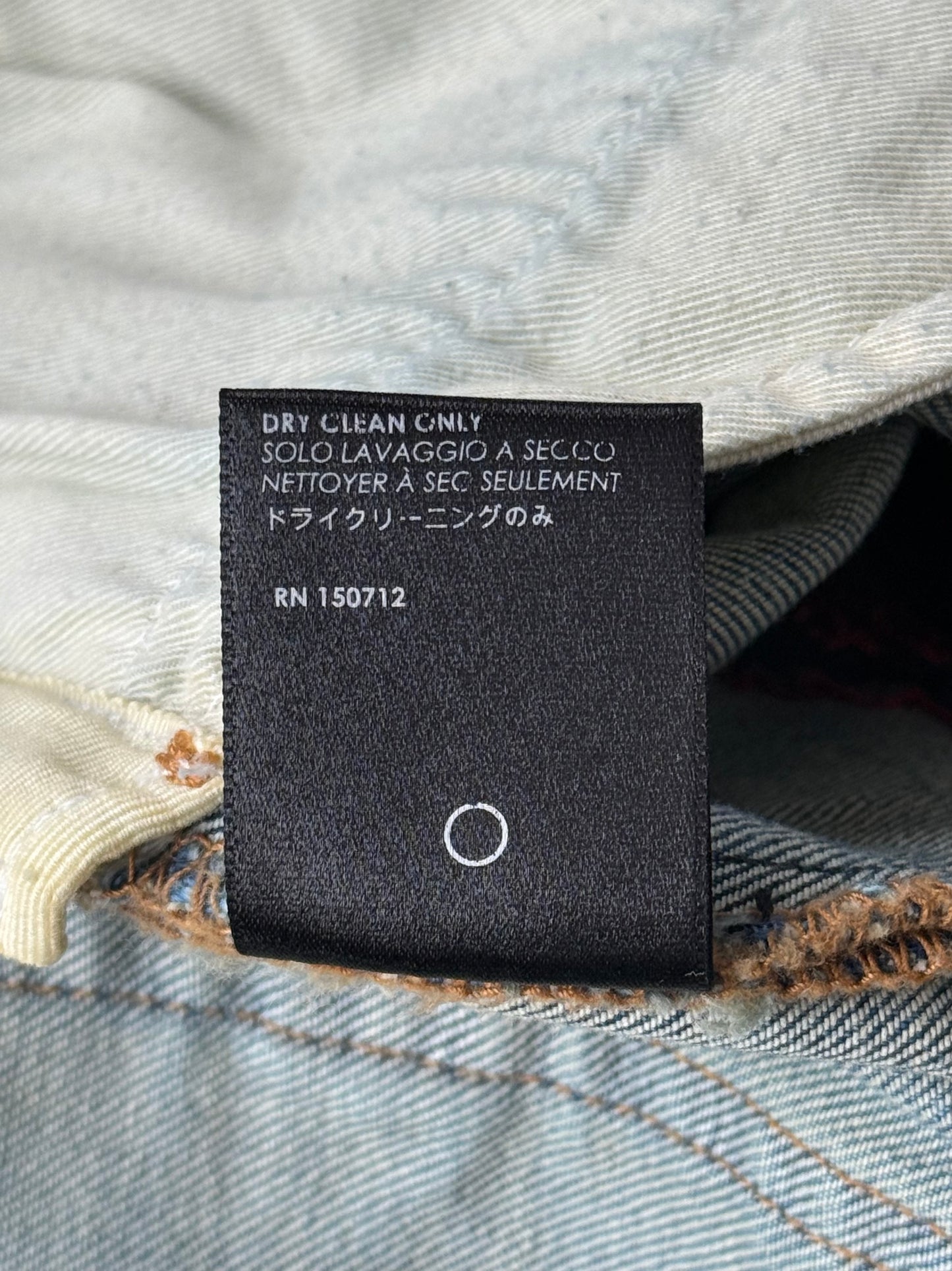 Amiri Indigo & Red Bandana Patch MX1 Jeans