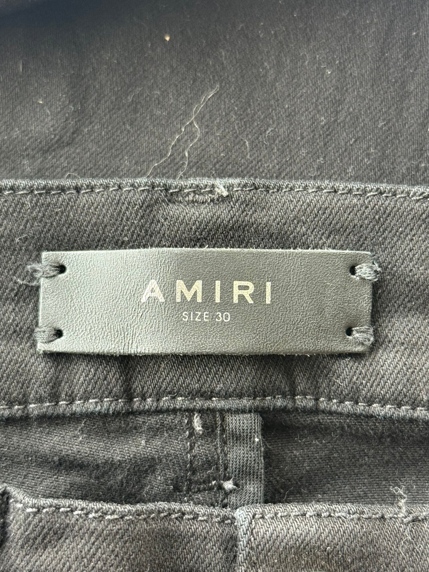 Amiri Black Patch MX1 Jeans