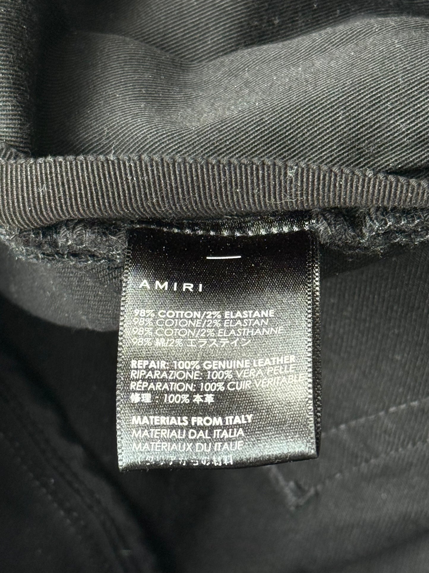 Amiri Black Patch MX1 Jeans