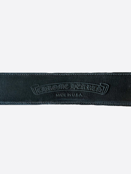 Chrome Hearts Black Multicolor Cross Patch Roller Belt