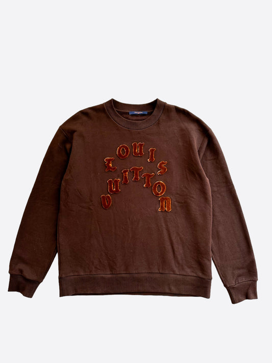 Louis Vuitton Brown Tuffetage Logo Sweater