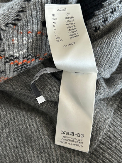 Louis Vuitton Grey Tiger Wool Knitted Sweater