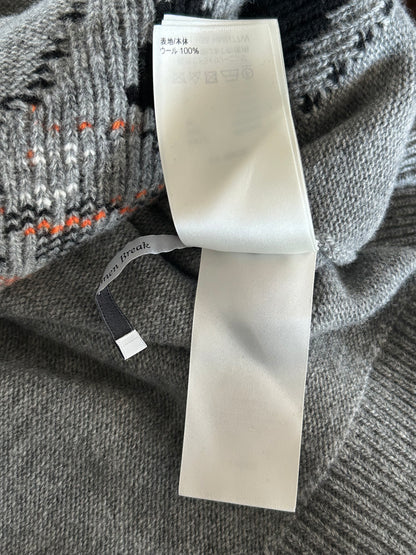 Louis Vuitton Grey Tiger Wool Knitted Sweater