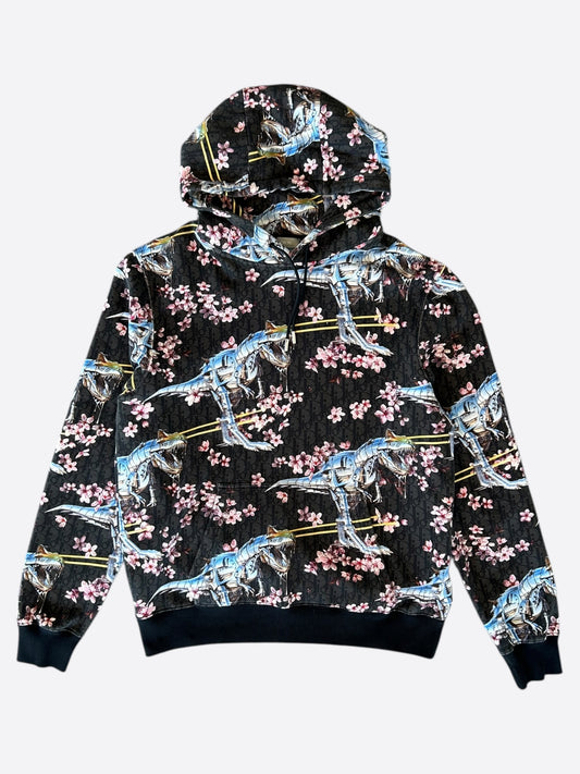Dior Sorayama Black Dinosaur Oblique Hoodie