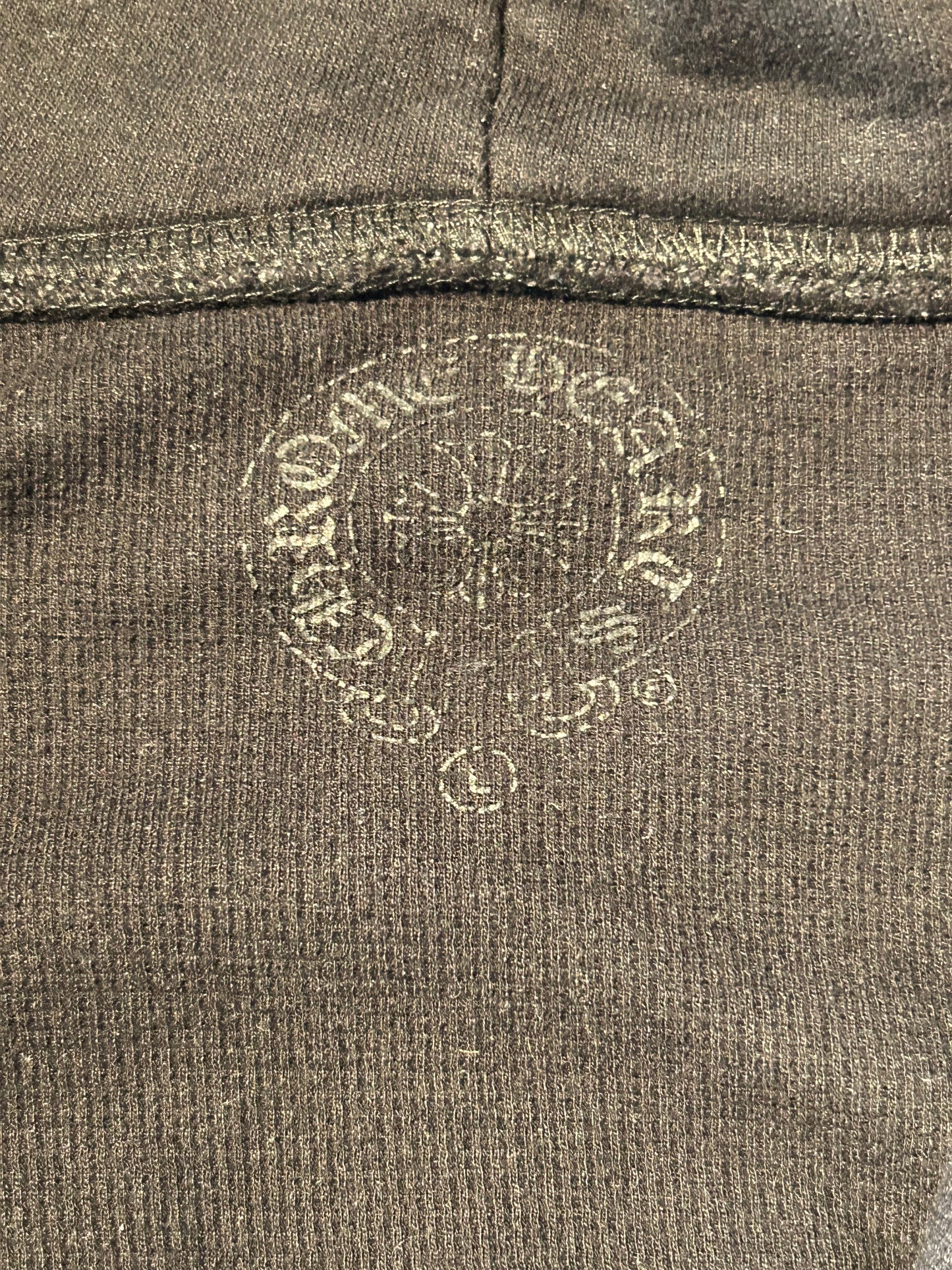 Chrome Hearts Black & Yellow Dagger Logo Zip Up Hoodie