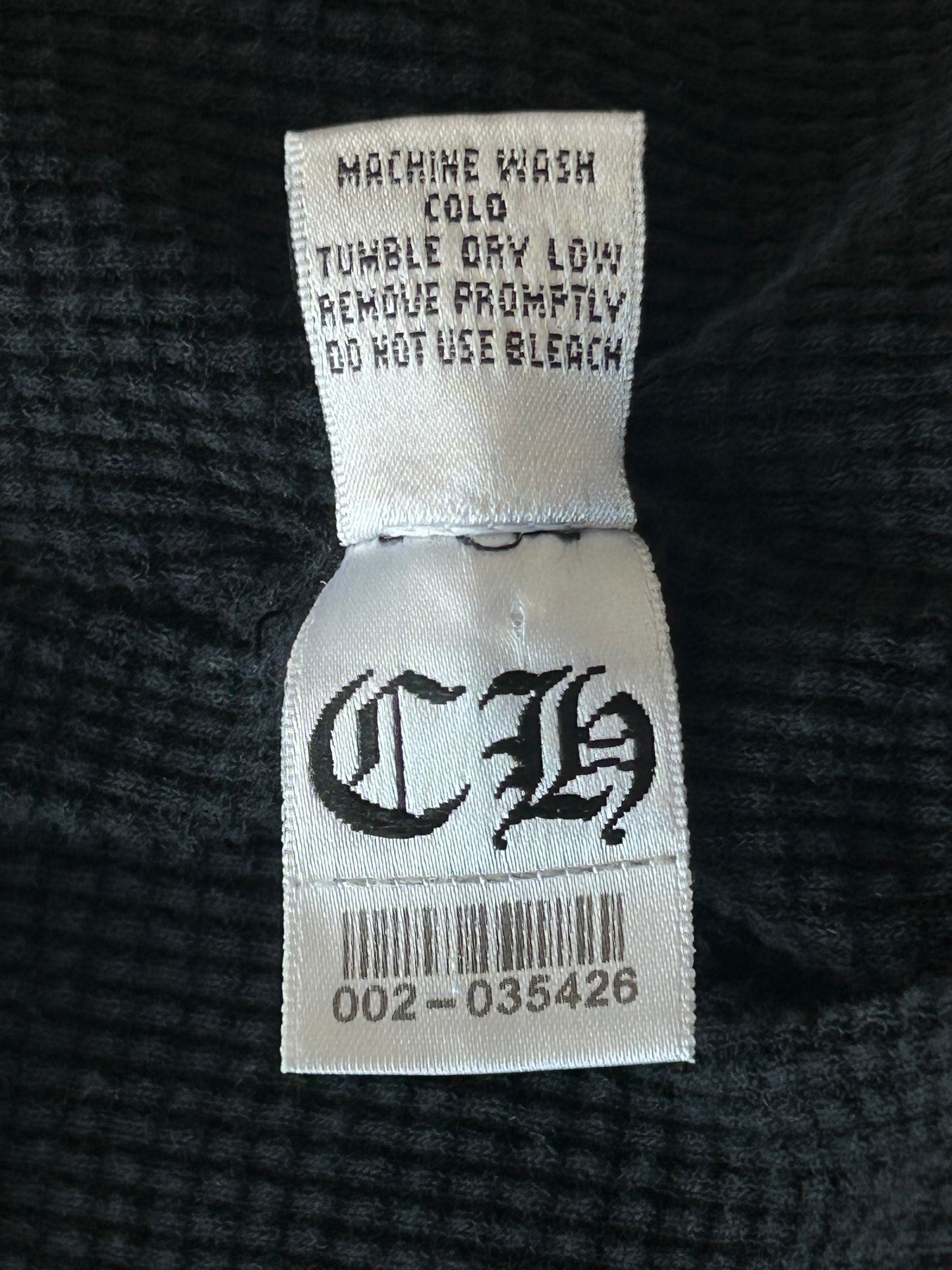 Chrome Hearts Black & Red Thermal Foti Logo Hoodie