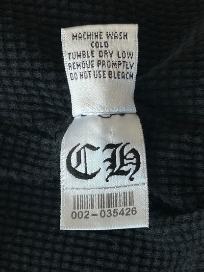 Chrome Hearts Black & Red Thermal Foti Logo Hoodie