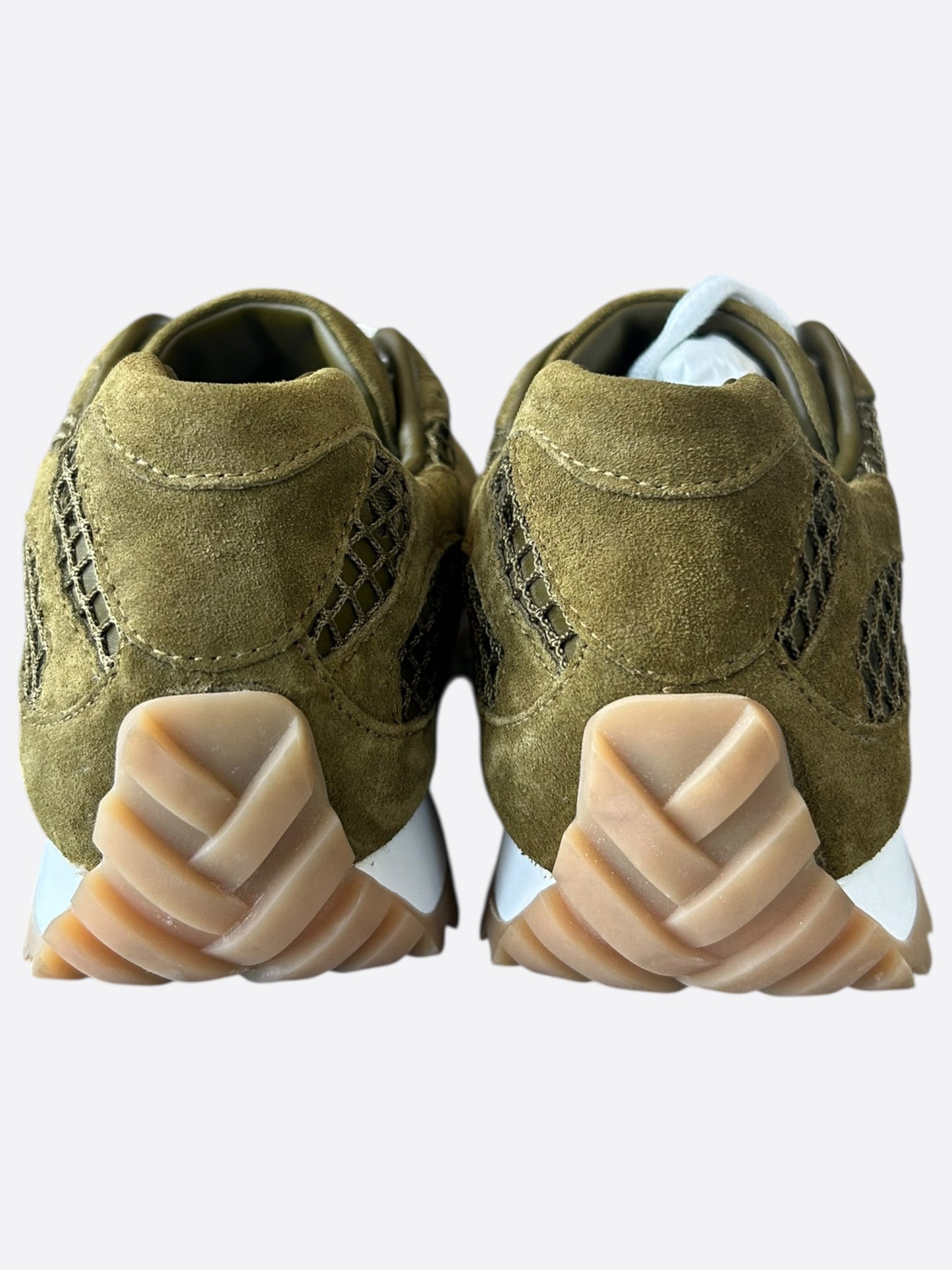 Bottega Veneta Olive & White Orbit Sneakers