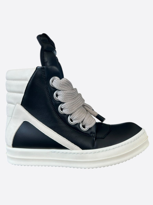 Rick Owens Black & White Jumbo Geobaskets