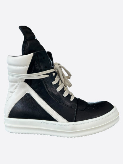Rick Owens Black & White Women's Geobaskets