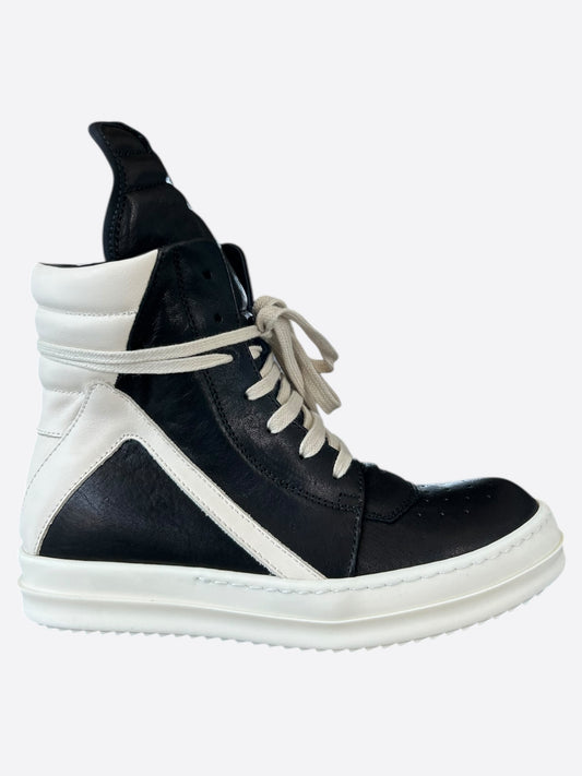 Rick Owens Black & White Women's Geobaskets