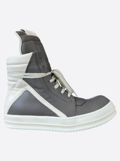 Rick Owens Grey & White Geobaskets