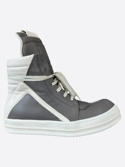 Rick Owens Grey & White Geobaskets