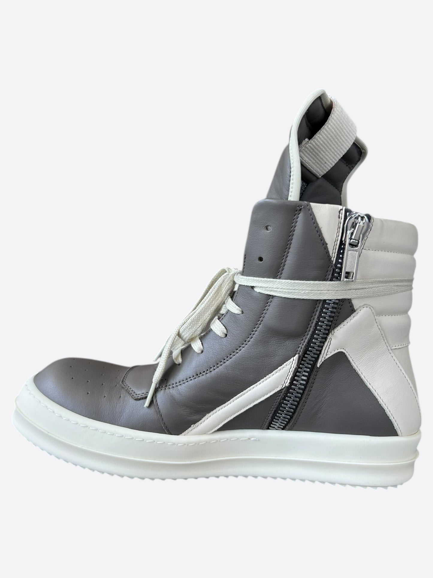 Rick Owens Grey & White Geobaskets