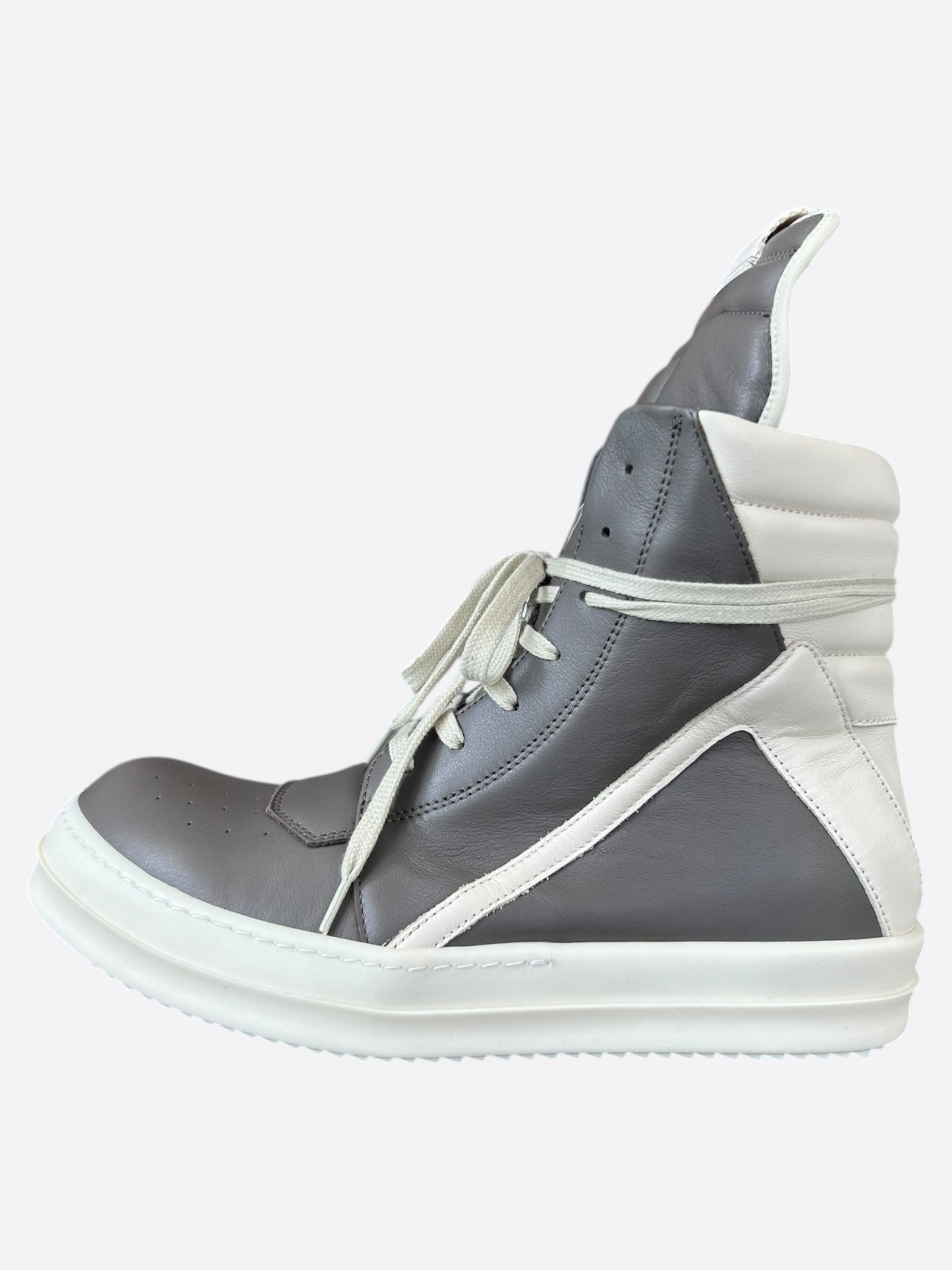 Rick Owens Grey & White Geobaskets