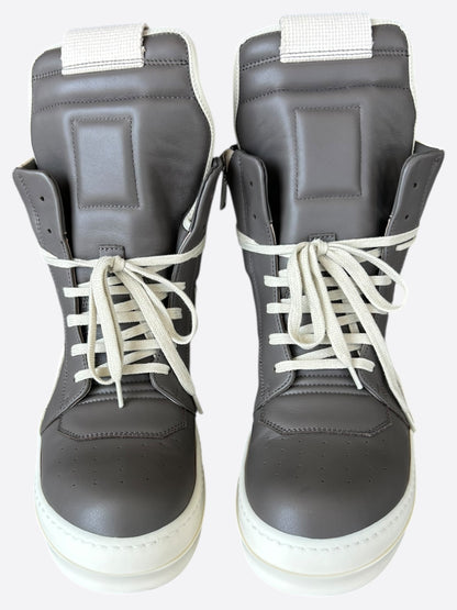 Rick Owens Grey & White Geobaskets