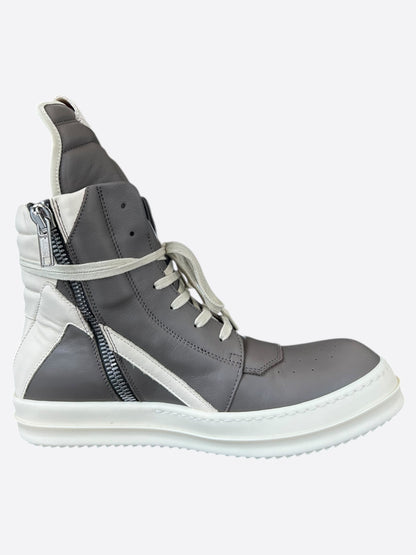 Rick Owens Grey & White Geobaskets