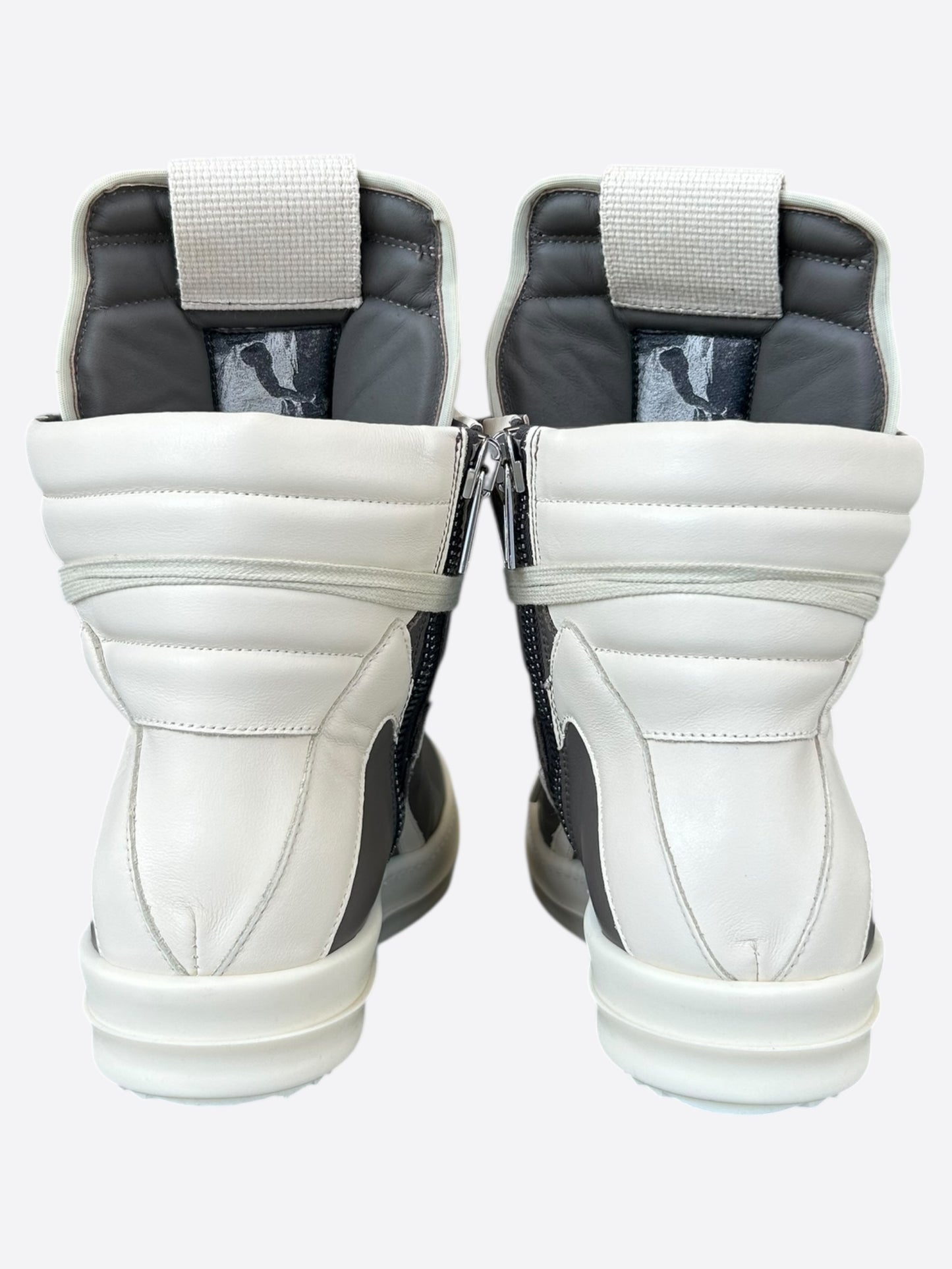 Rick Owens Grey & White Geobaskets
