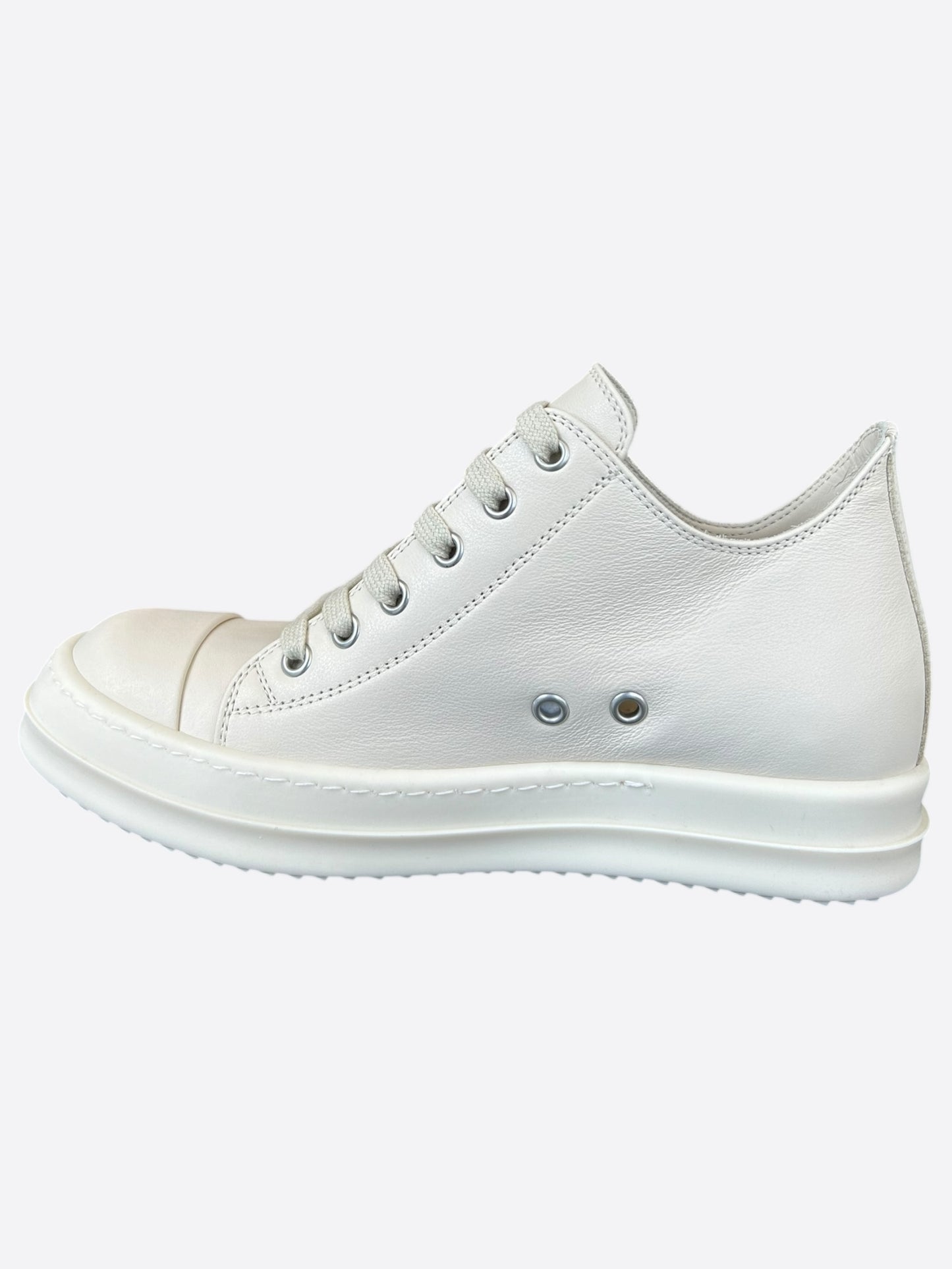 Rick Owens White Women's Low Top Sneakers
