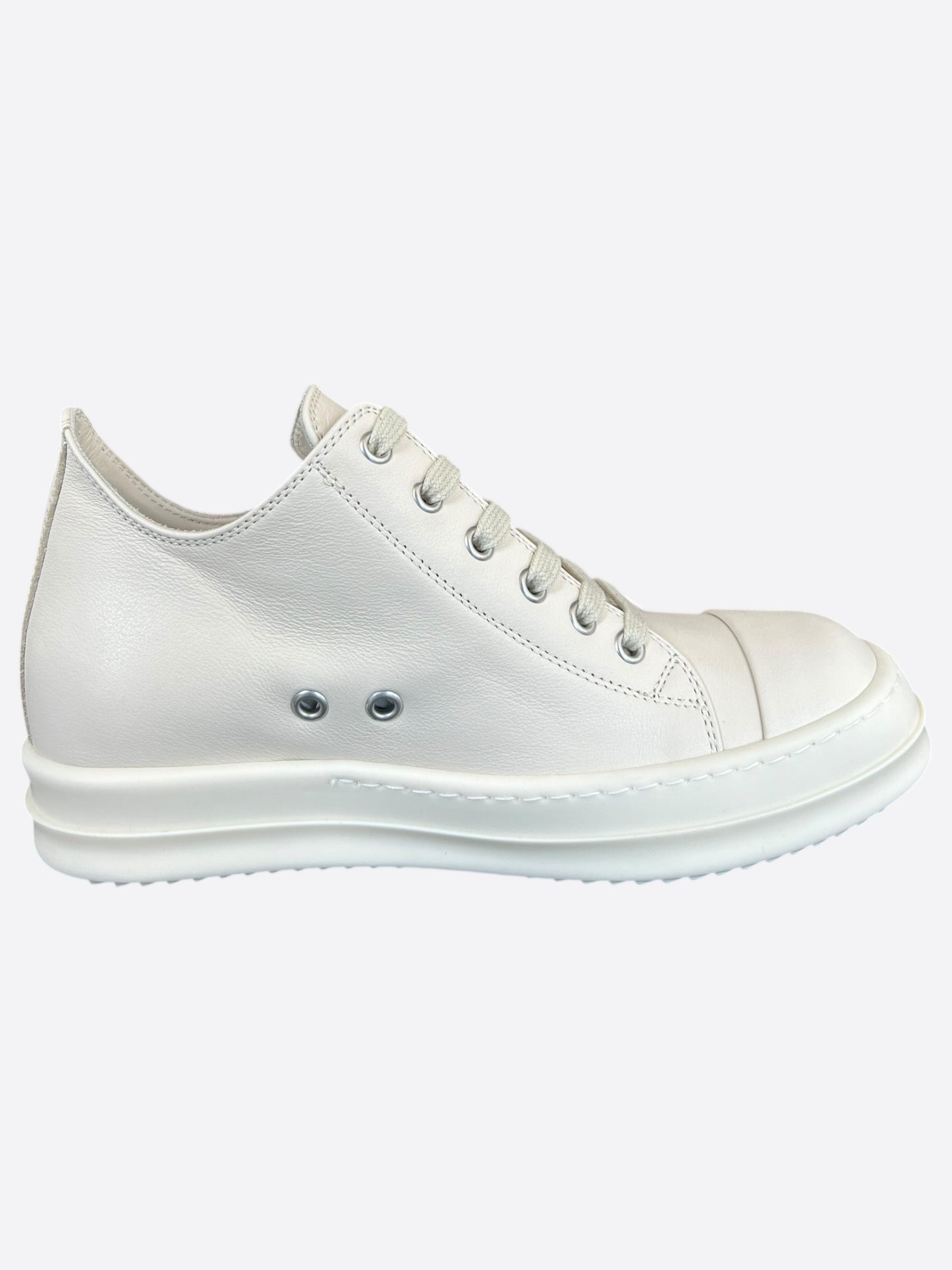 Rick Owens White Women's Low Top Sneakers