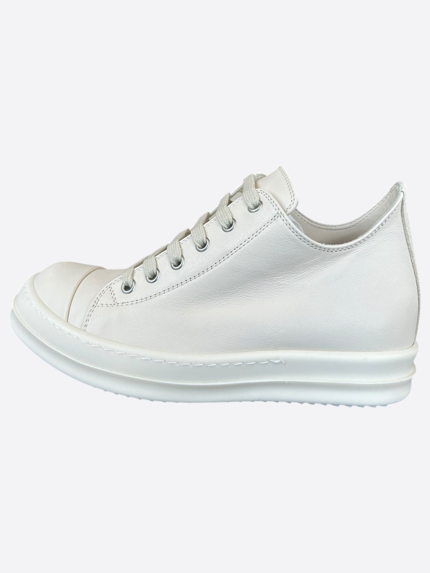 Rick Owens White Women's Low Top Sneakers