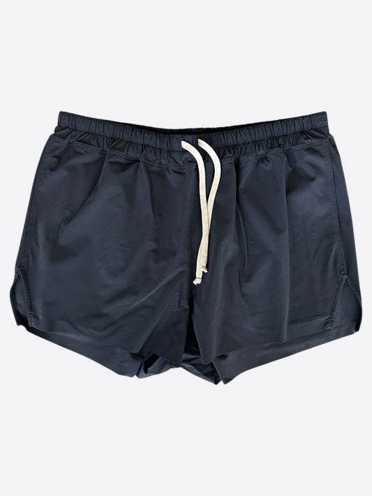 Rick Owens Black Hollywood Boxer Swim Shorts