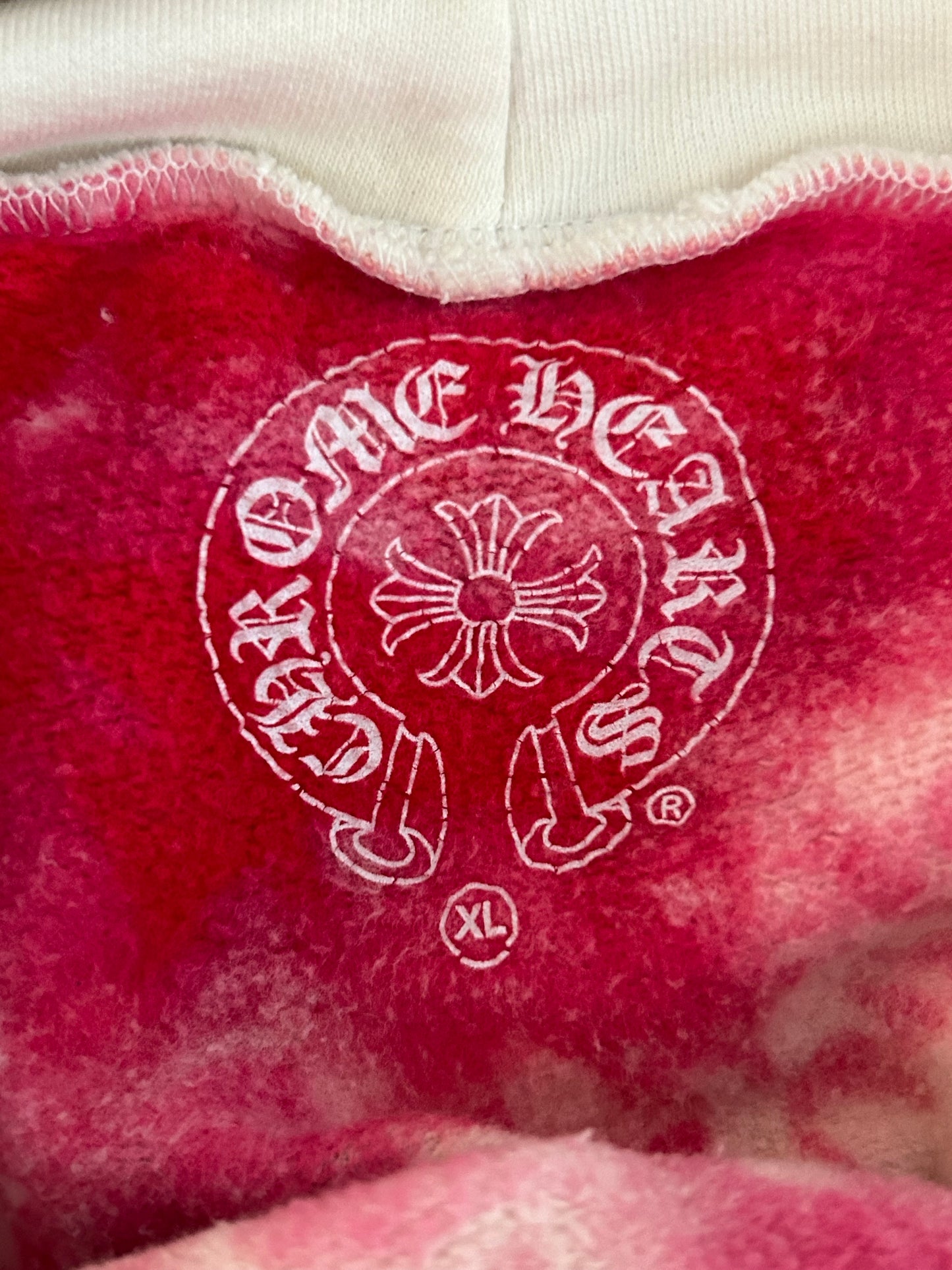 Chrome Hearts CVTVLIST Multicolor Tie-Dye Horseshoe Logo Hoodie