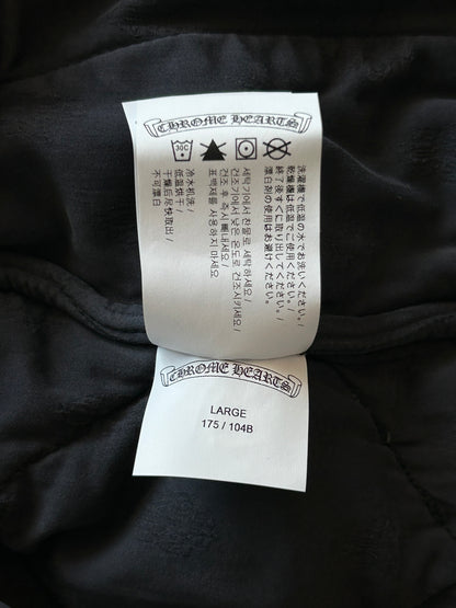 Chrome Hearts Blue Quilted Denim Vest