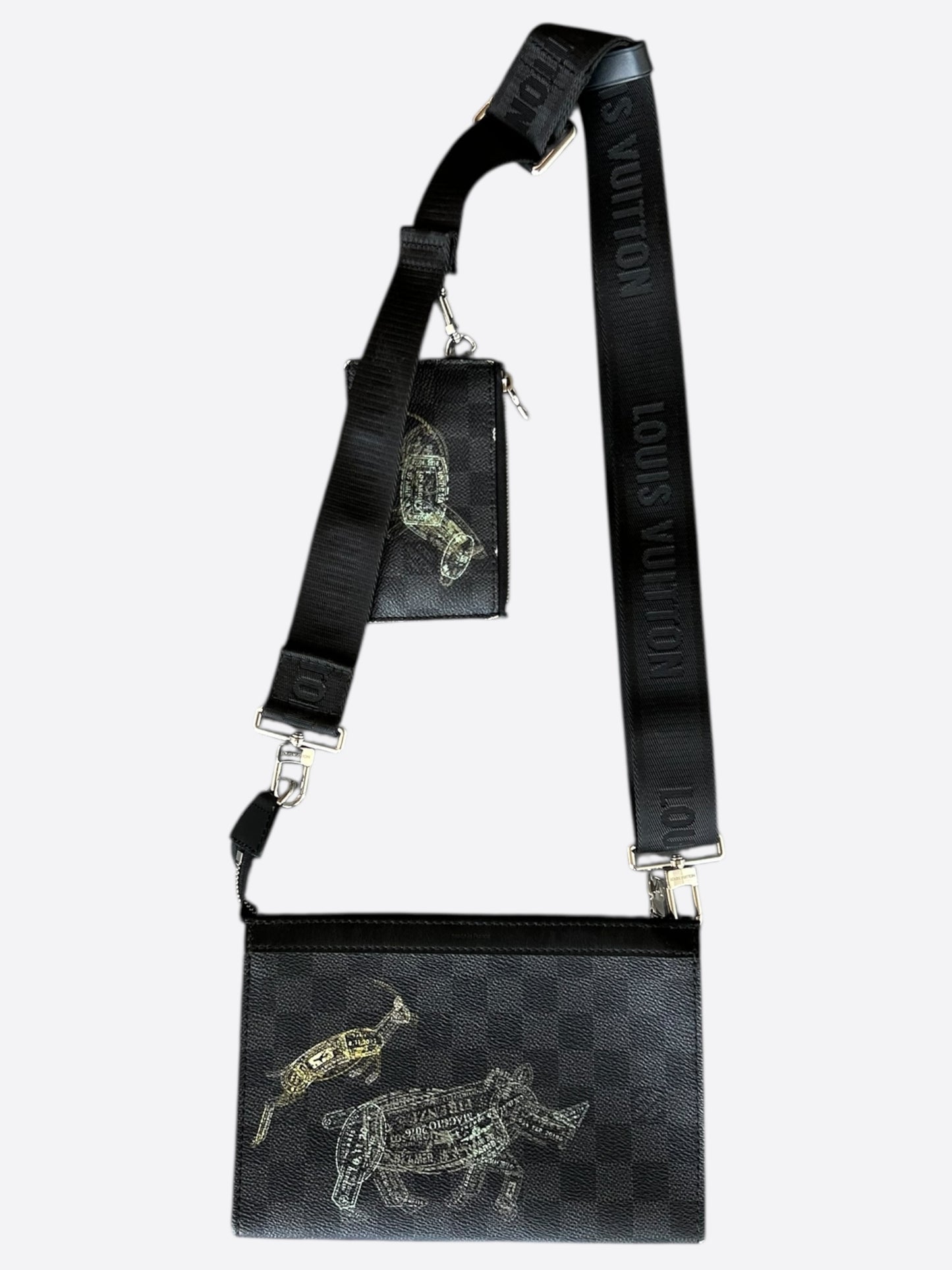 Louis Vuitton Animal Damier Graphite Gaston Wearable Wallet