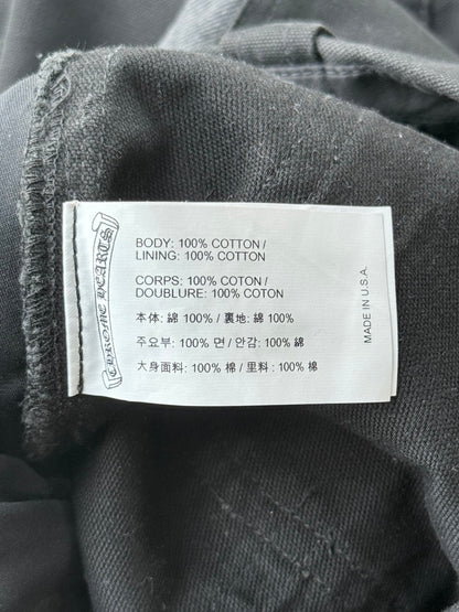 Chrome Hearts Black Flared Carpenter Pants