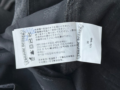 Chrome Hearts Black Flared Carpenter Pants